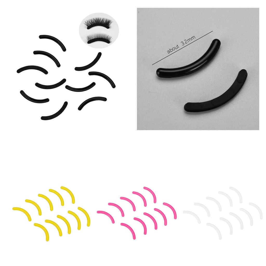 3xSilicone Strips for False Eye Lash Extension Show Display Stand Holder Pink