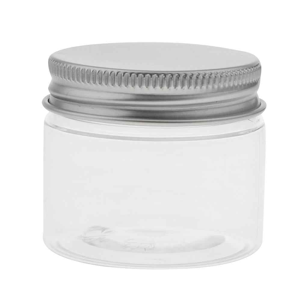 10pcs Empty Cosmetic Pots Lip Balm Container Jar Aluminum Cap Tins  50ml