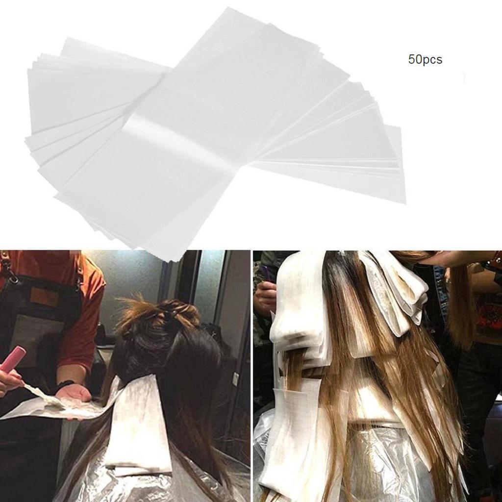 100x Salon Plastic Hair Dye Paper Color Highlight Separating Sheet Reusable