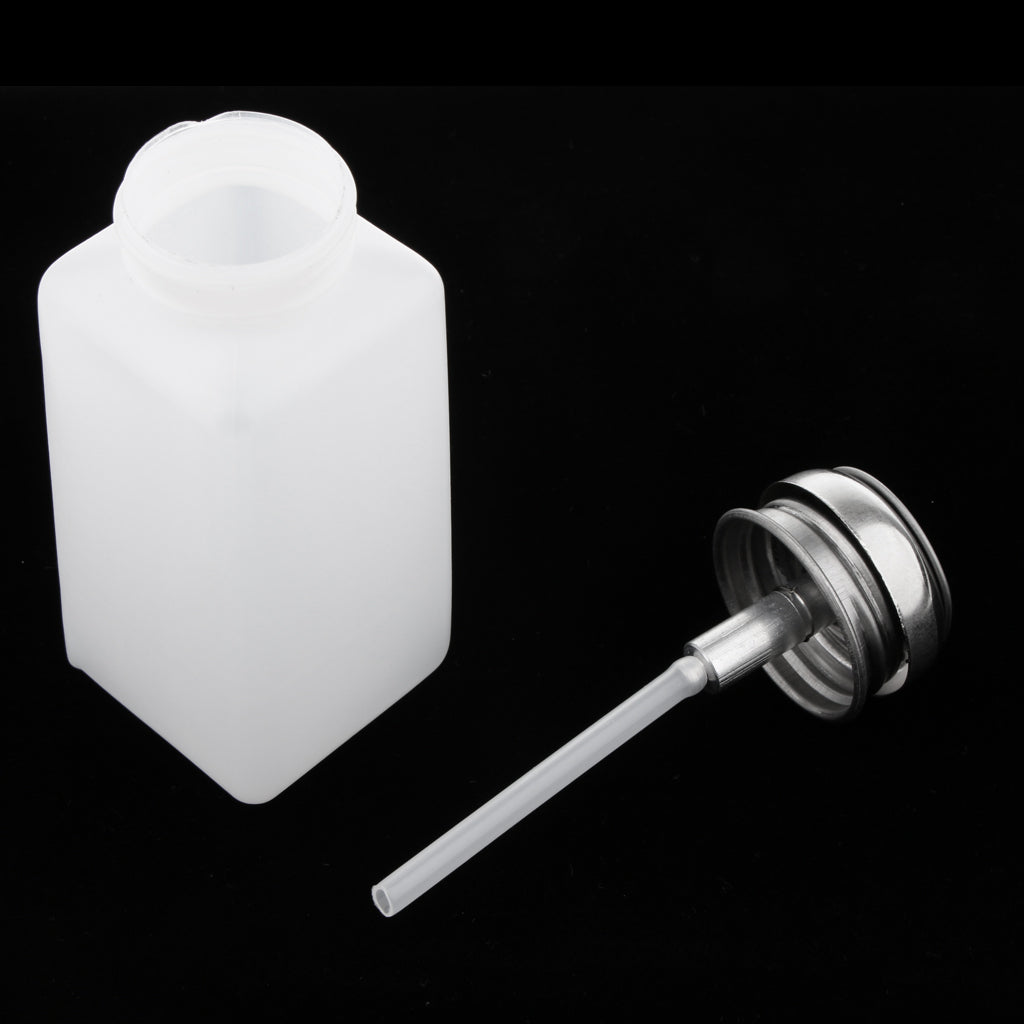 4Pcs Nail Polish Remover Pump Dispenser Press Bottles Empty Containers 250ml