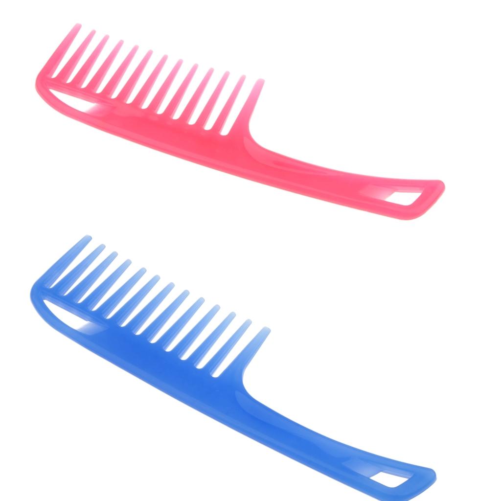 2PCS Detangling Hair Comb Hair Conditioning Comb Wide Tooth Hairbrush Salon