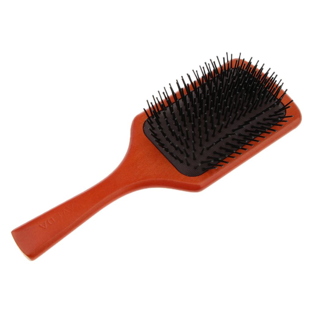 Air Cushion Scalp Massage Hairbrush Hair Care Wooden Detangling Comb&Cleaner