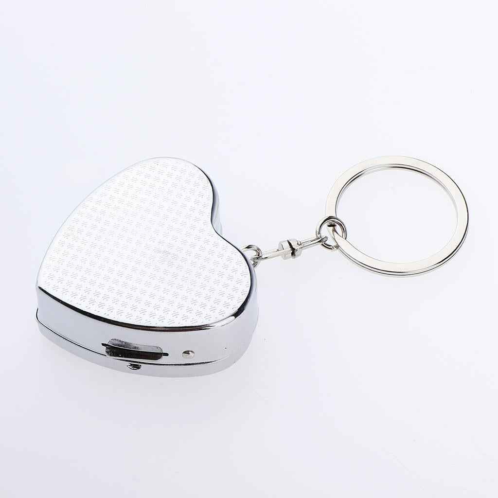 Heart Shaped Candy Pills Box Portable Tin Pots Cosmetic Jars Cases Container