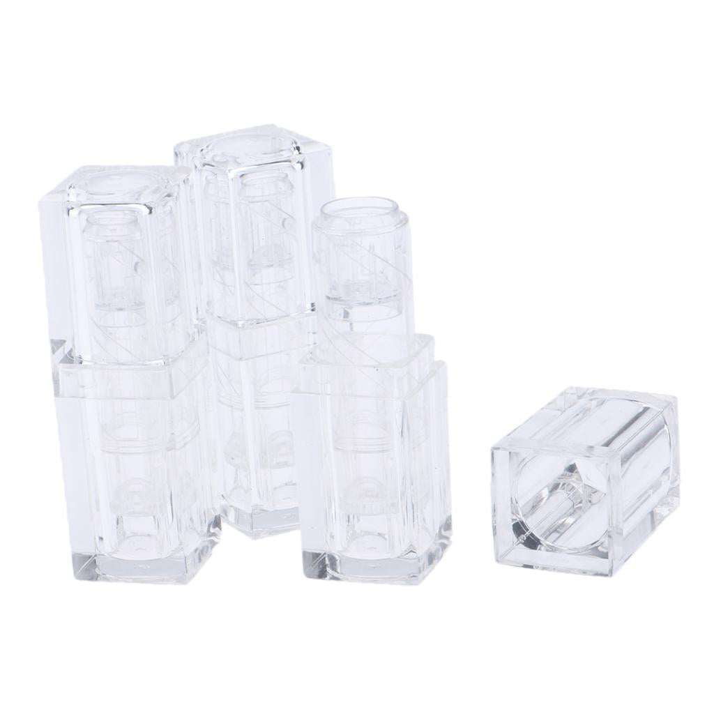 2x3x 3.8g Empty Lip Balm DIY Tubes Cosmetic Containers Lipstick Bottles Transparent