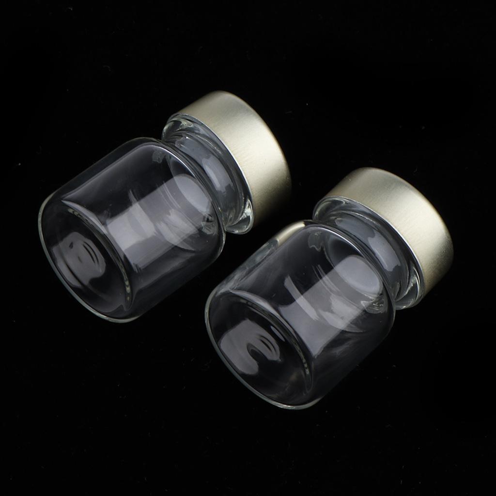 2x20Pcs Empty Glass Vials Bottles Liquid Containers 3ml