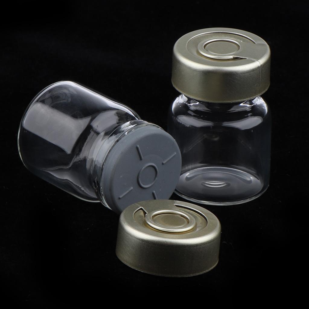 4x20Pcs Empty Glass Vials Bottles Liquid Containers 3ml