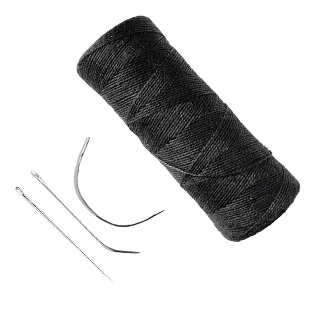 Polyester Hair Track Weft Weaving Sew Decor Thread For Hair Extensions Black