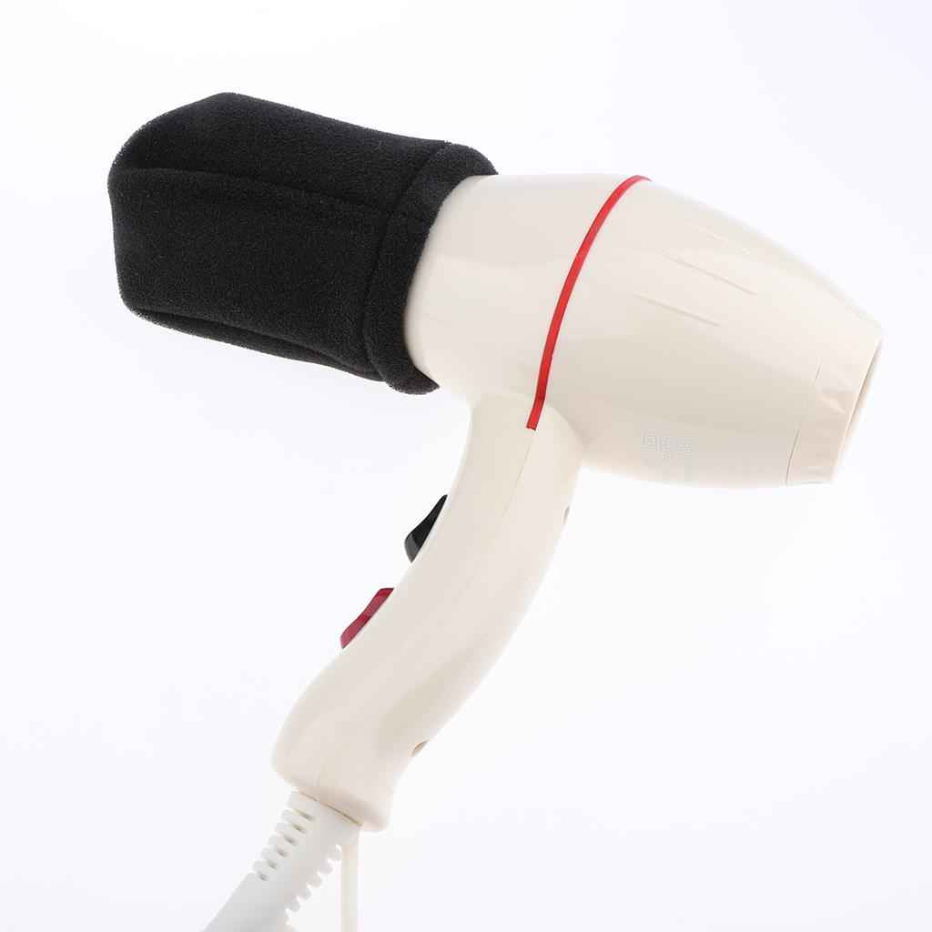 Salon Home Travel Use Sponge Black Universal Hair Dryer Hot Sock Diffuser Blower Cover,Foldable and Portable