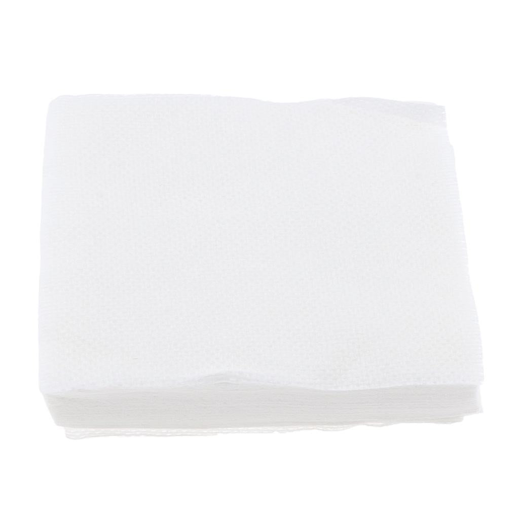 3x200x Disposable Face Cleansing Makeup Removing Square Cotton Pads Nail Wipes