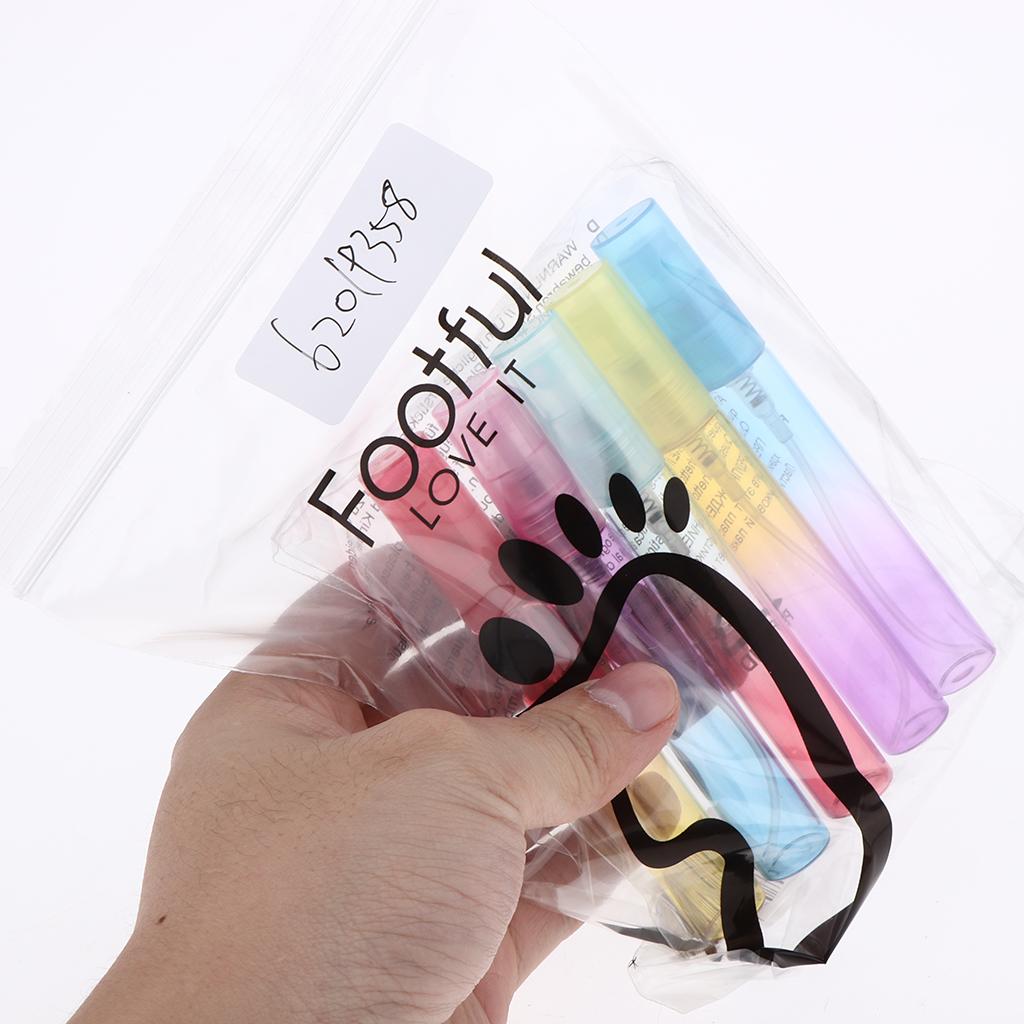 6x5x Empty 4/8mL Refillable Perfume Bottles Pump Spray Tube Glass Vials 10 cm