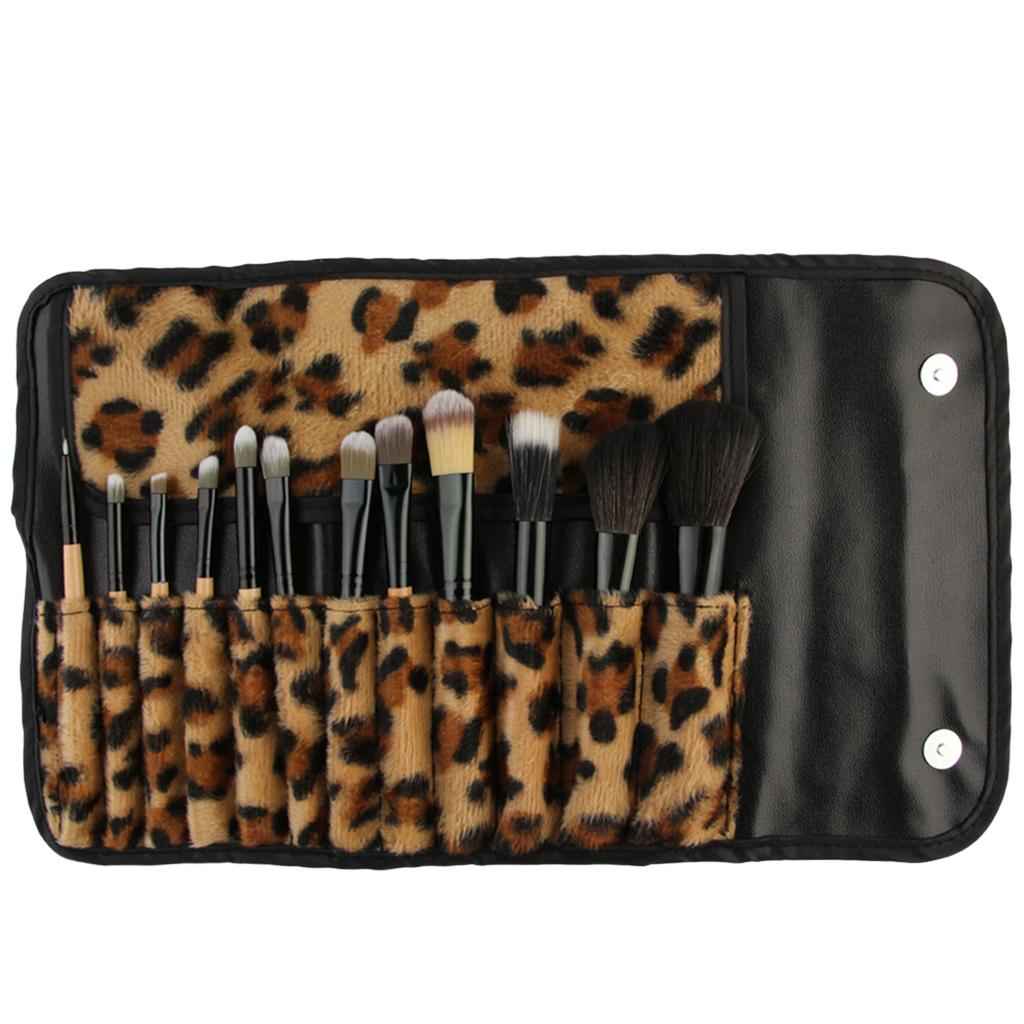 12Pcs Makeup Brushes Set  with Storage Bag for Foundation Powder Blending Blush Concealers