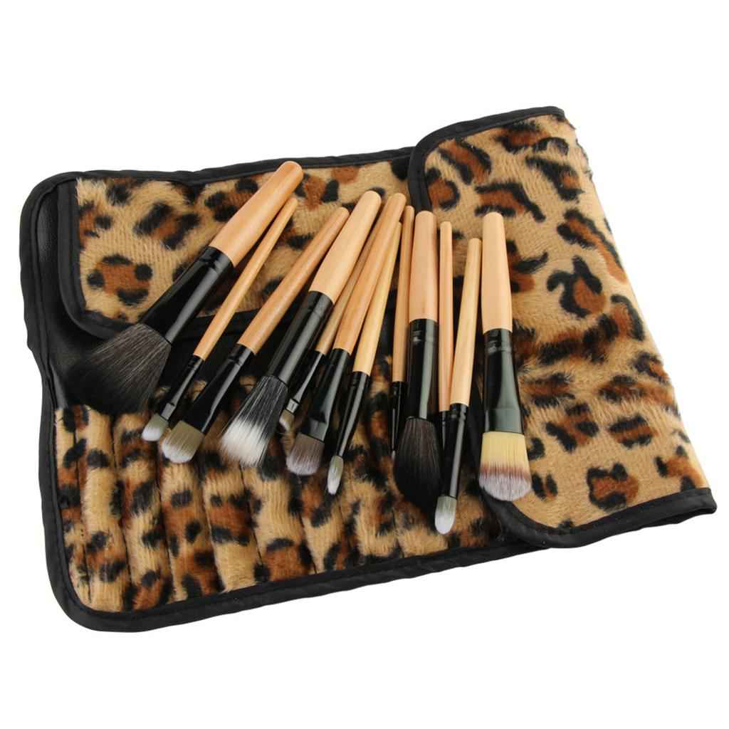 12Pcs Makeup Brushes Set  with Storage Bag for Foundation Powder Blending Blush Concealers