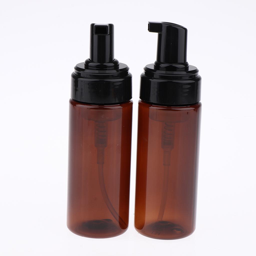 4x2pcs Foaming Soap Dispenser Pump Bottle Makeup Cosmetic Bottles 150ml Brown