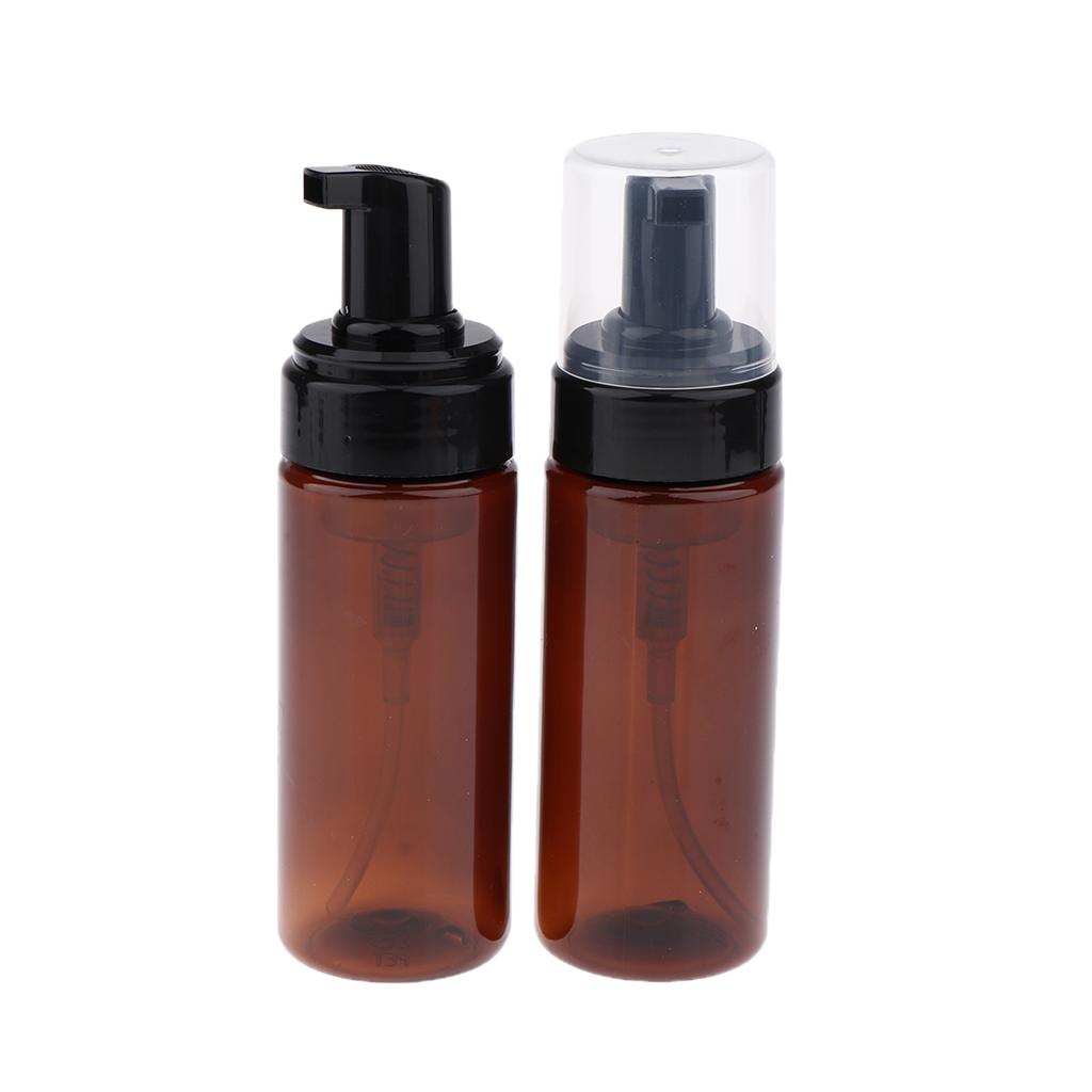 4x2pcs Foaming Soap Dispenser Pump Bottle Makeup Cosmetic Bottles 150ml Brown