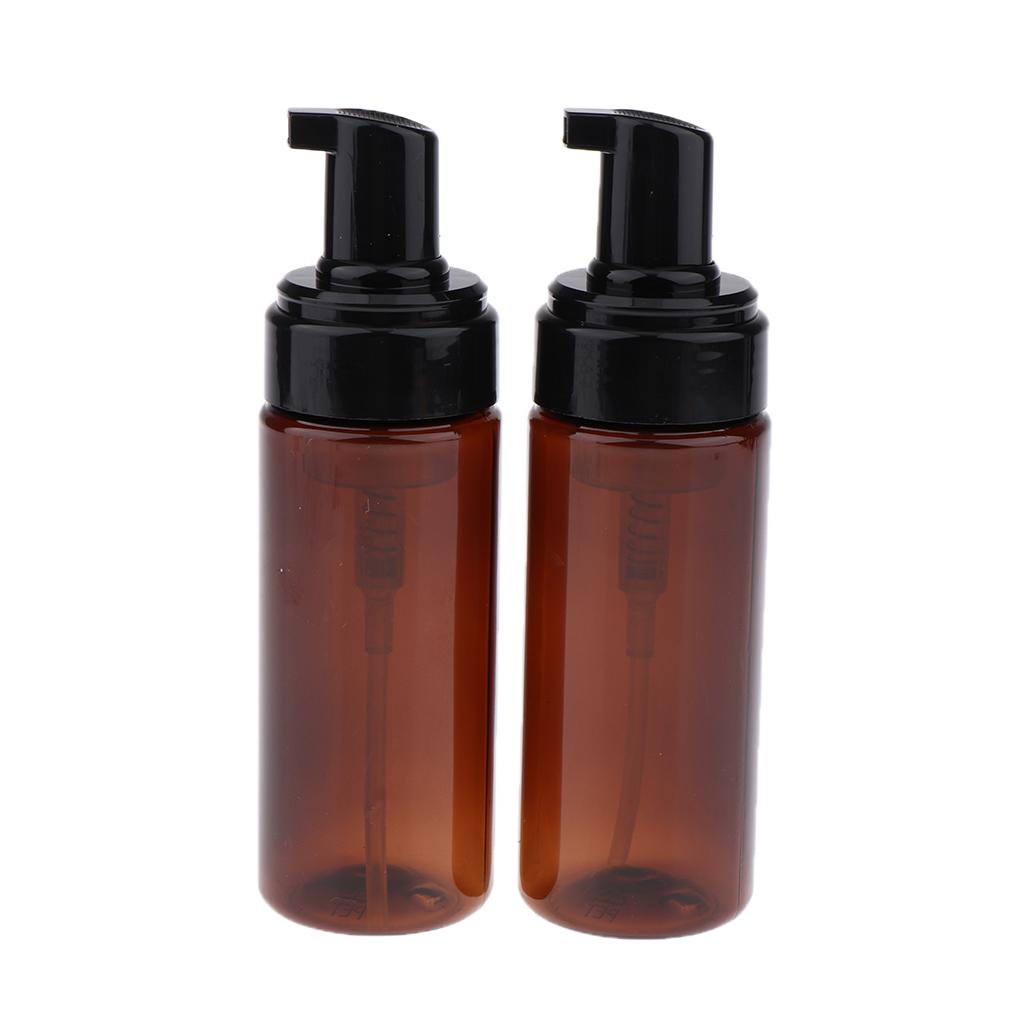 4x2pcs Foaming Soap Dispenser Pump Bottle Makeup Cosmetic Bottles 150ml Brown