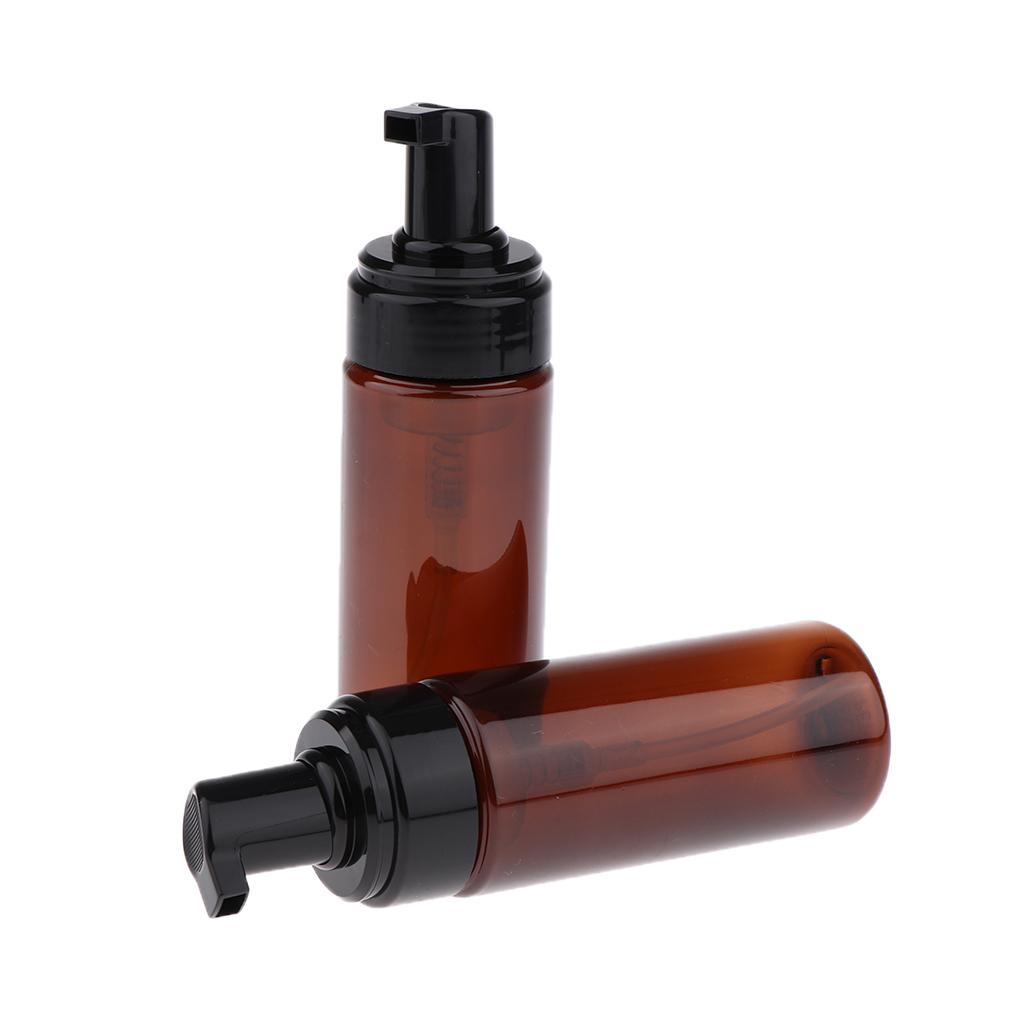 4x2pcs Foaming Soap Dispenser Pump Bottle Makeup Cosmetic Bottles 150ml Brown
