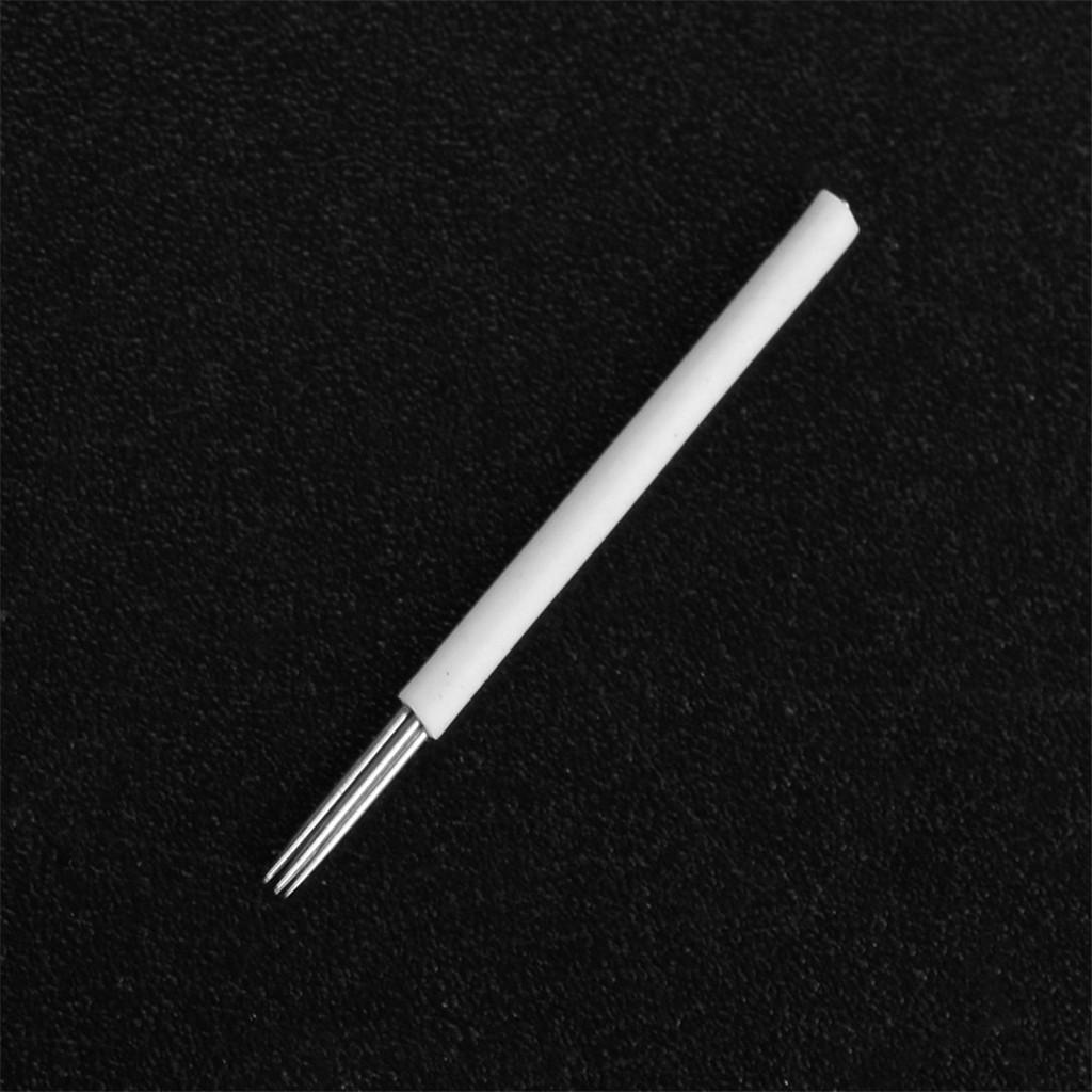 100x Eyebrow Blades Microblading Tattoo Brows Needles Makeup Tools 5R Pins