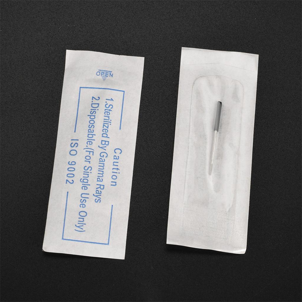 100pcs Stainless Steel Microblading Eyebrow Tattoo Disposable Blades Needles 7R