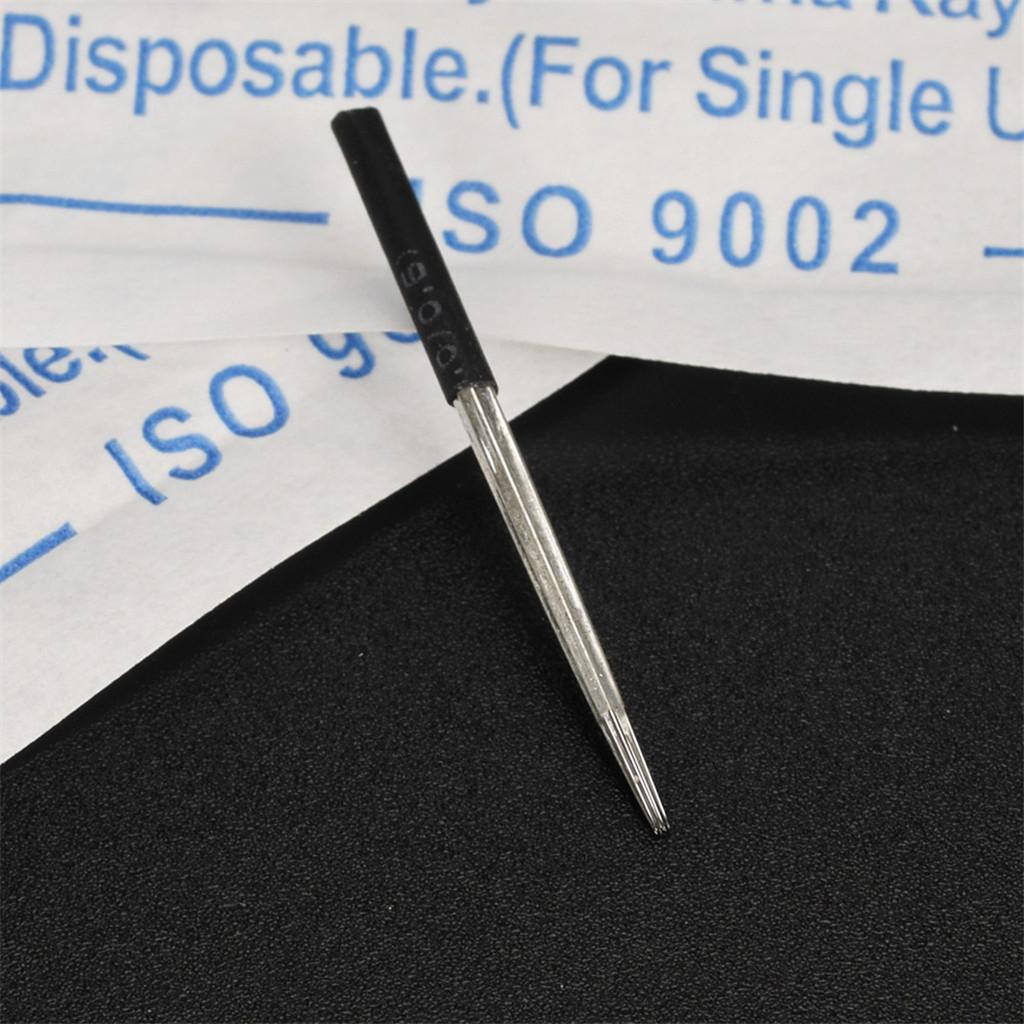 100pcs Stainless Steel Microblading Eyebrow Tattoo Disposable Blades Needles 11R