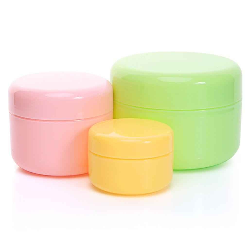 Refillable Plastic Empty Face Cream Cosmetic Container with Lid Clear-20g