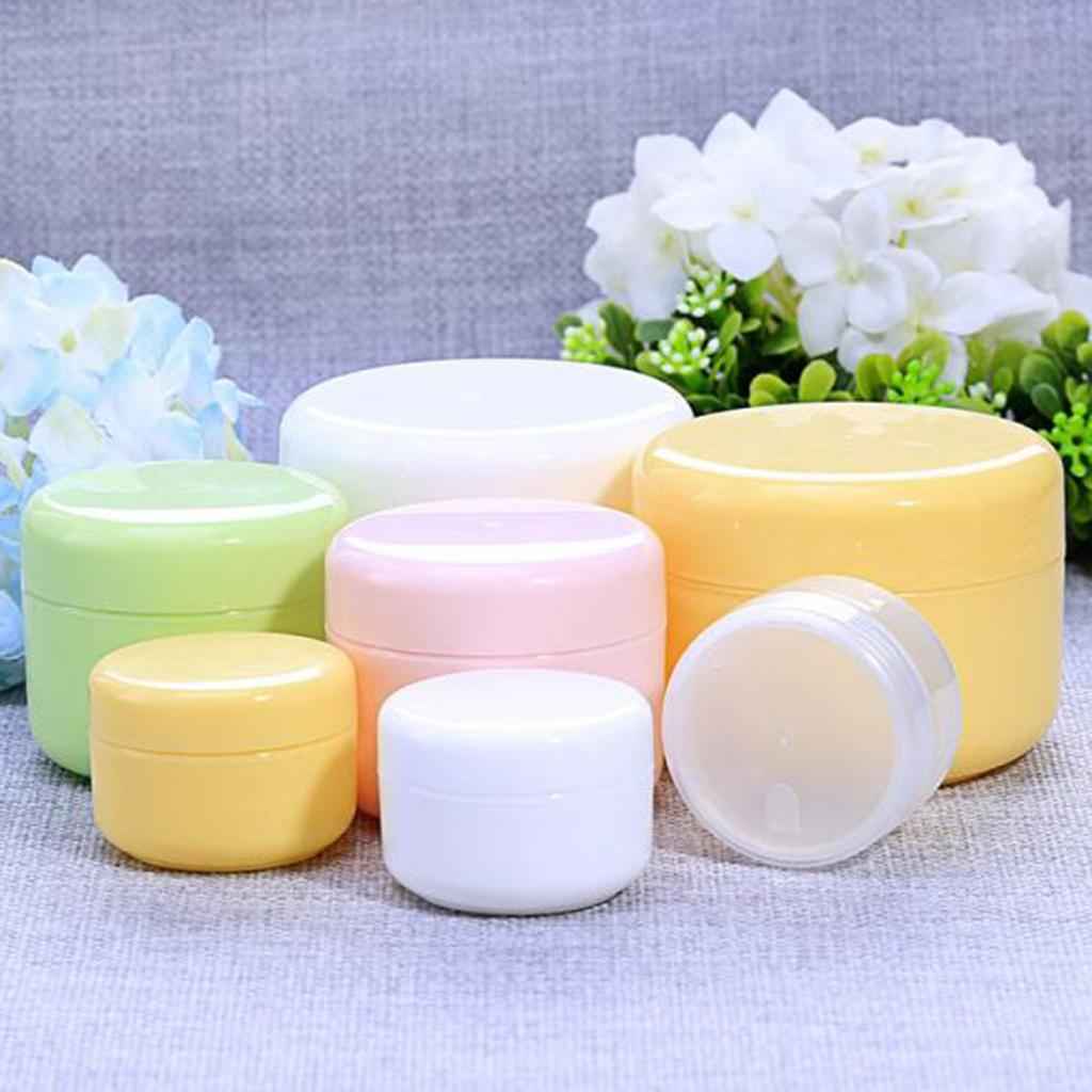 Refillable Plastic Empty Face Cream Cosmetic Container with Lid Clear-20g