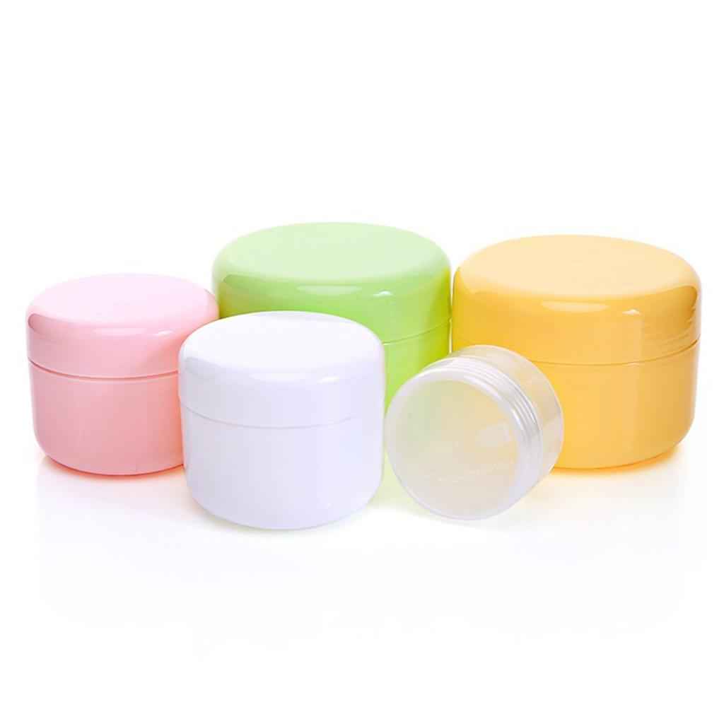 Refillable Plastic Empty Face Cream Cosmetic Container with Lid Clear-20g