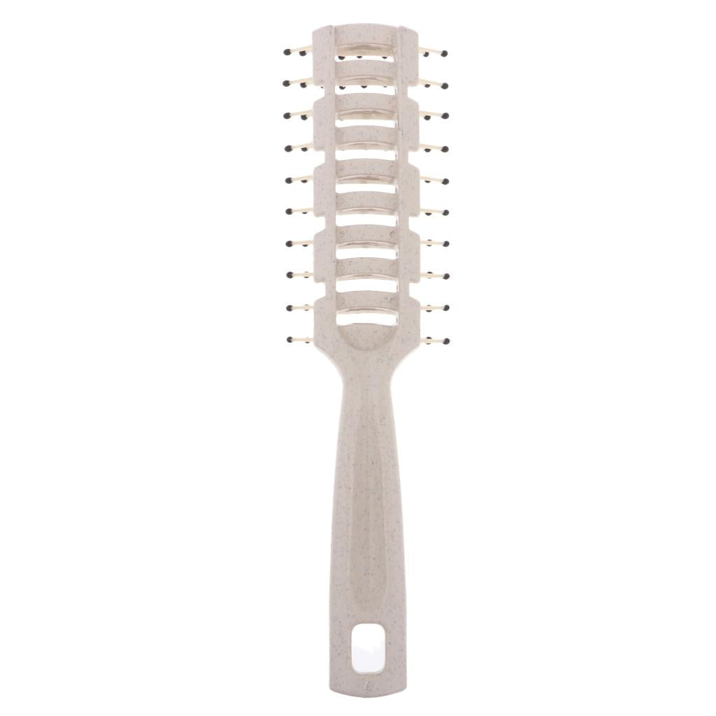2xMen's Oily Hair Pick Comb Salon Dye Hairdressing Styling Wide Tooth White