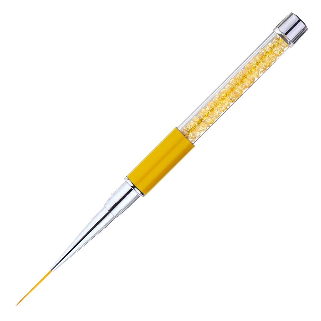 3xCrystal Nail Art Design DIY Drawing Painting Striping UV Gel Pen Brush 19mm