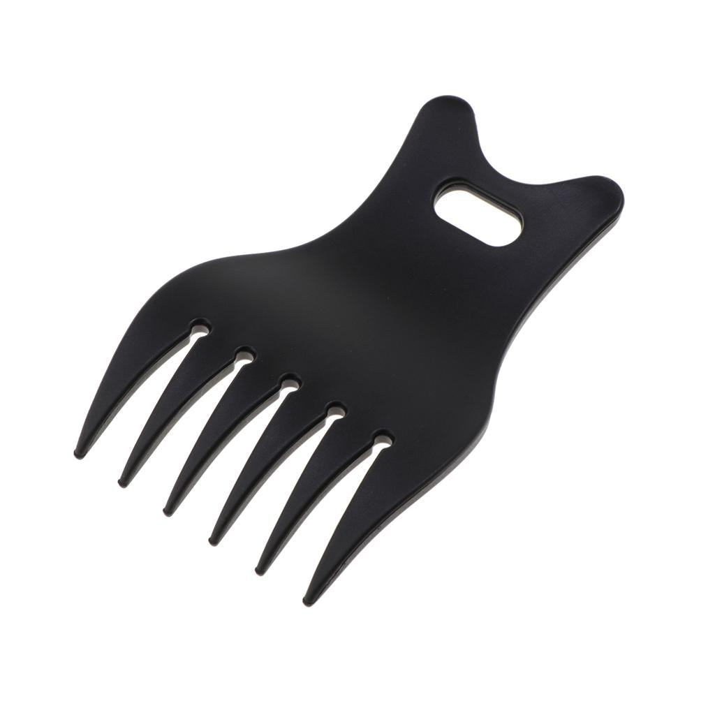 4xProfessional Plastic Wide Tooth Oily Hair Comb Styling Hair Lift Combs Black