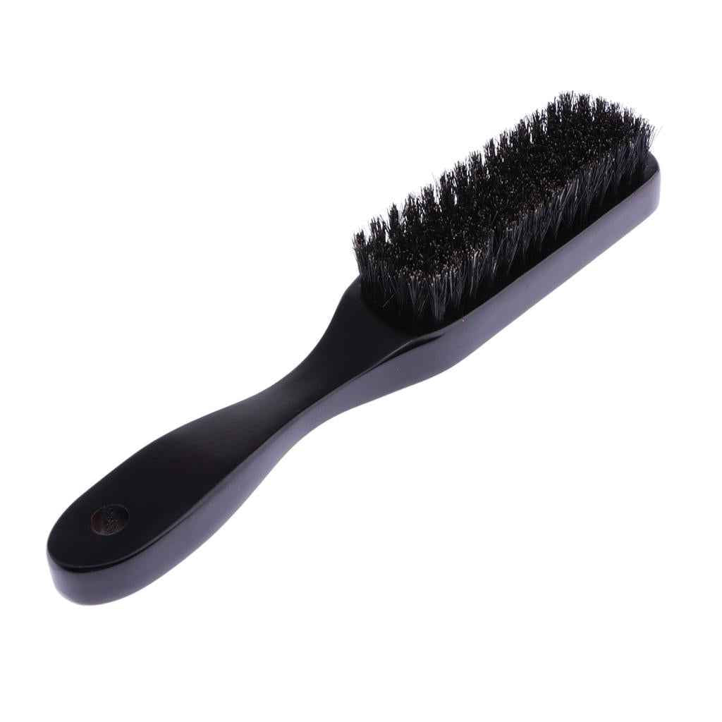 Barbers Men's Shaving Brush Wooden Handle Beard Mustache Brushes Dark Brown