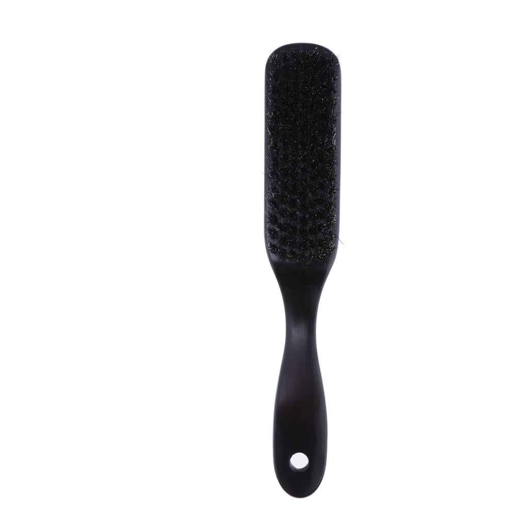 Barbers Men's Shaving Brush Wooden Handle Beard Mustache Brushes Dark Brown