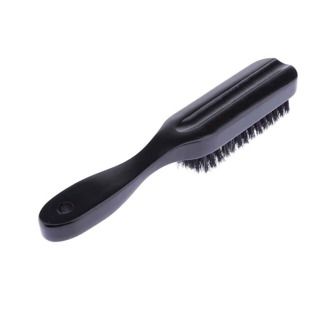 Barbers Men's Shaving Brush Wooden Handle Beard Mustache Brushes Dark Brown