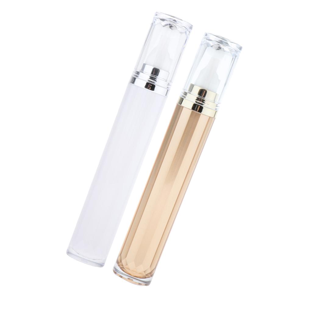 2x20ml Roll on Roller Bottle for Eye Cream Perfume Essential Oil Vials Golden