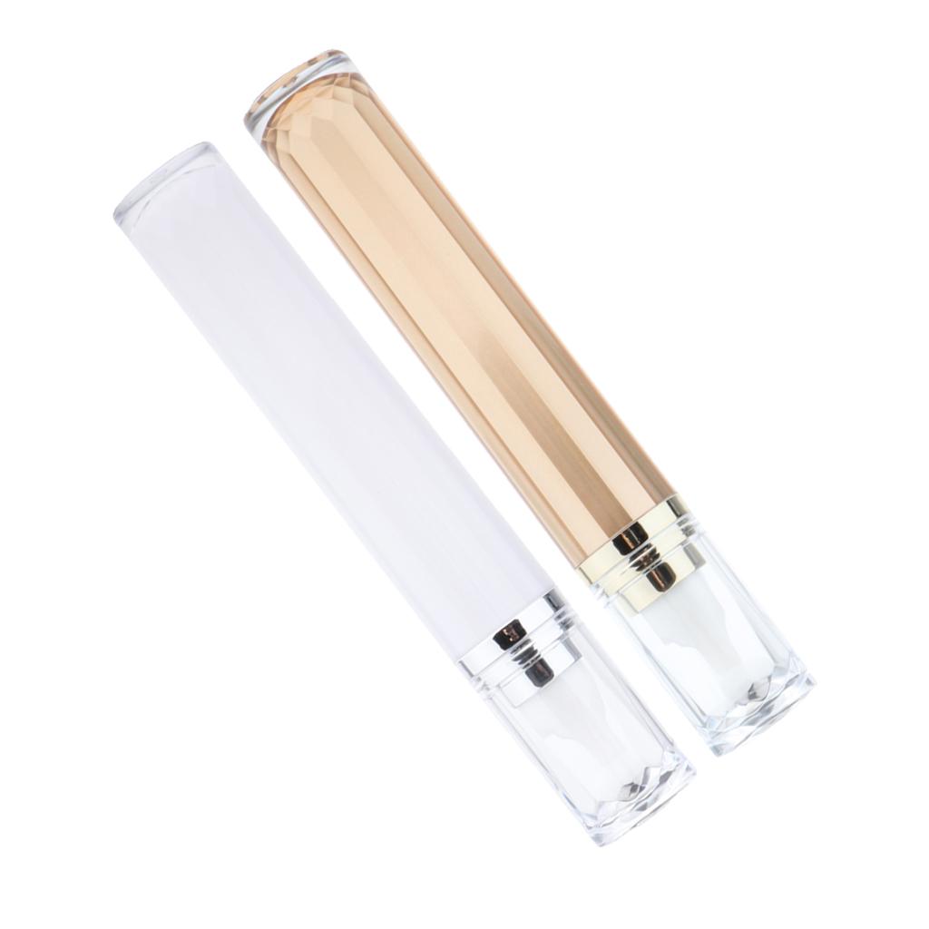 2x20ml Roll on Roller Bottle for Eye Cream Perfume Essential Oil Vials Golden