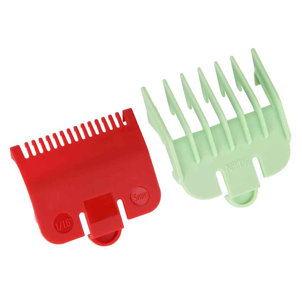 2pcs Hair Clipper Limit Comb Guide Attachment Set Hair Styling Trimmer Combs