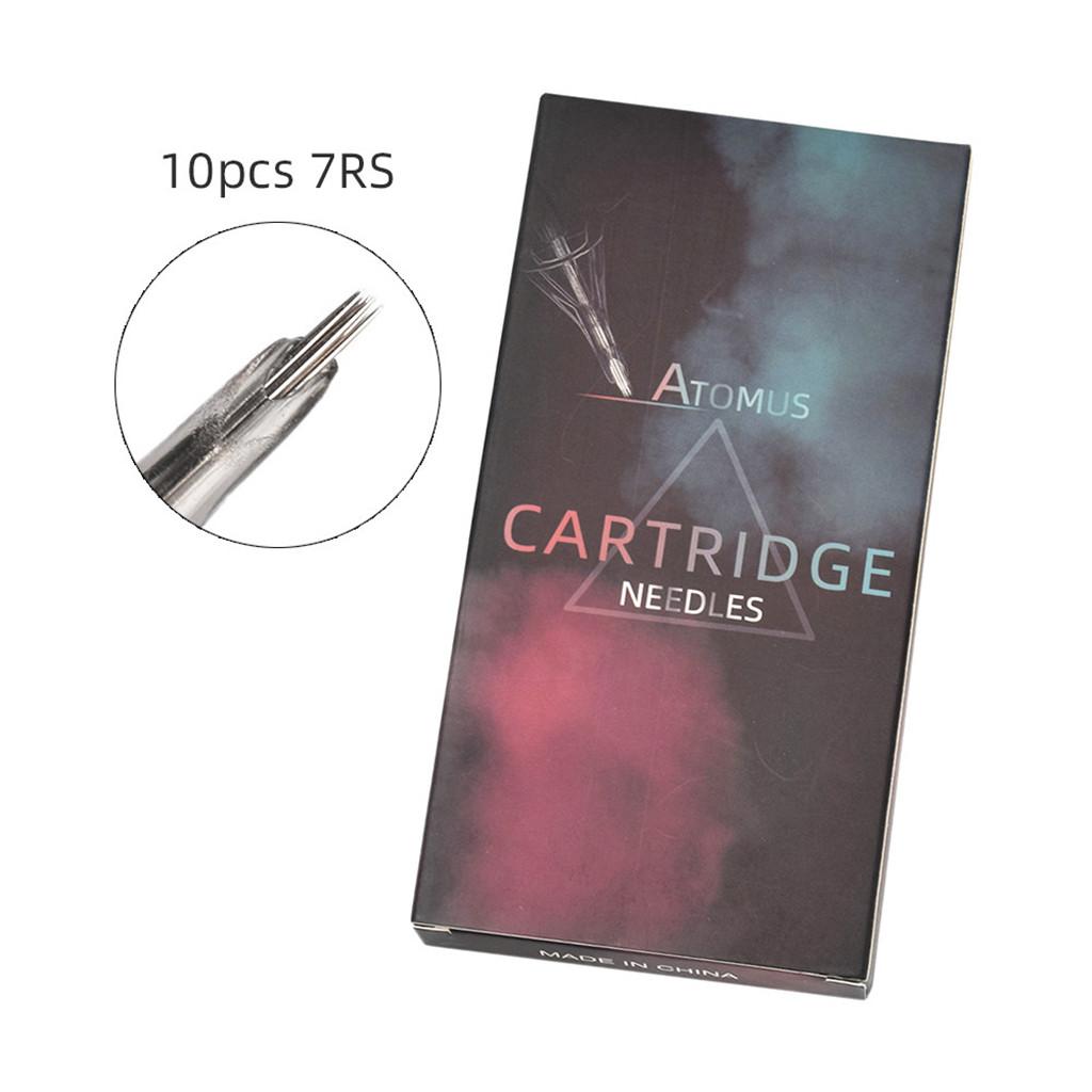 10pcs Disposable Tattoo Cartridge Needles with Membrane for Tattoo Artists 7RS