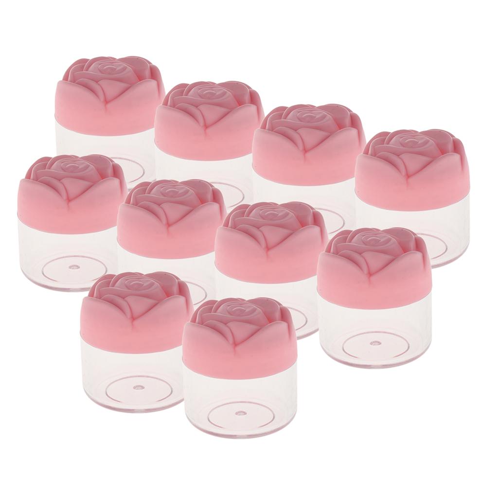 10pcs 20g Empty Plastic Makeup Cream Lotion Storage Cantainers Case Jar Pot