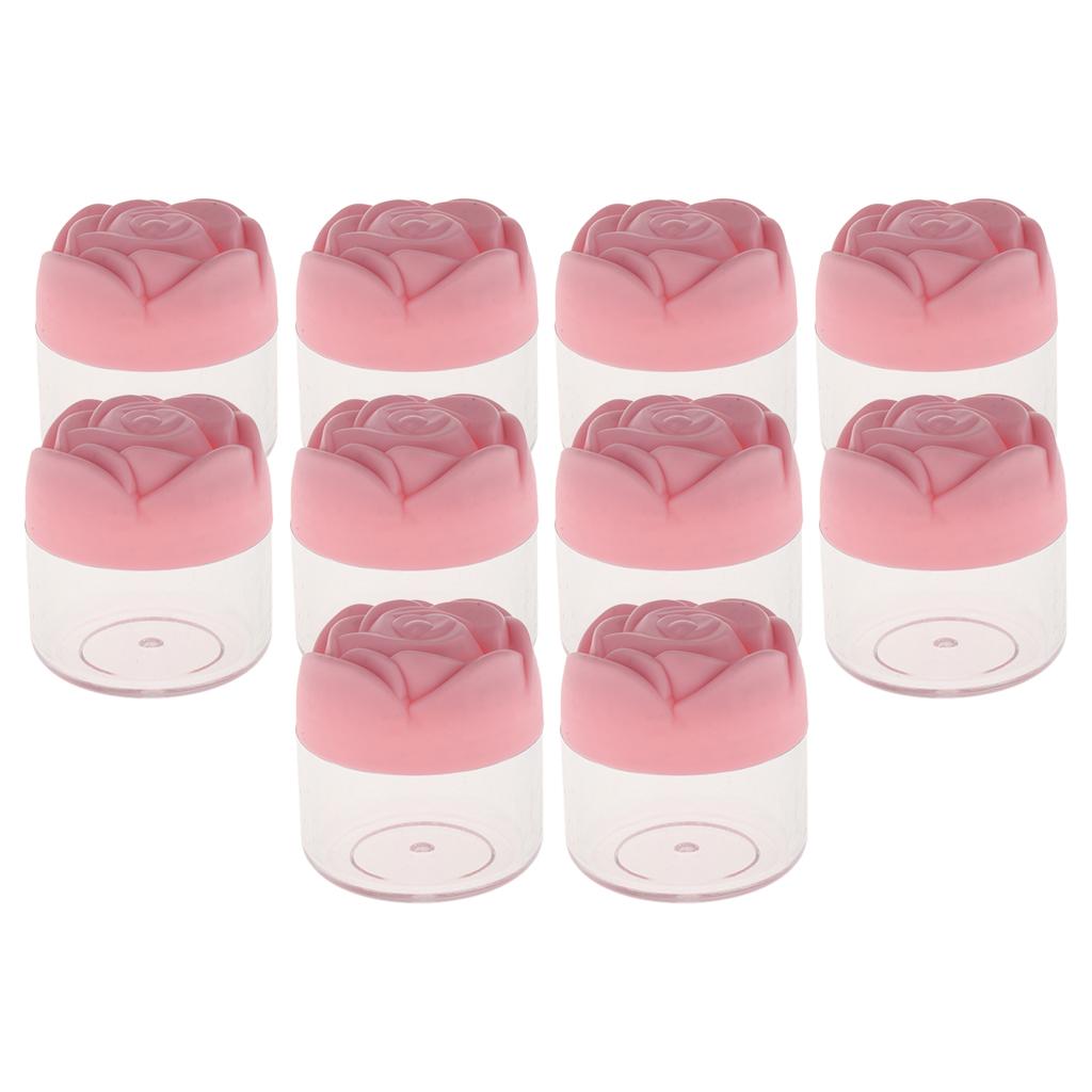 10pcs 20g Empty Plastic Makeup Cream Lotion Storage Cantainers Case Jar Pot