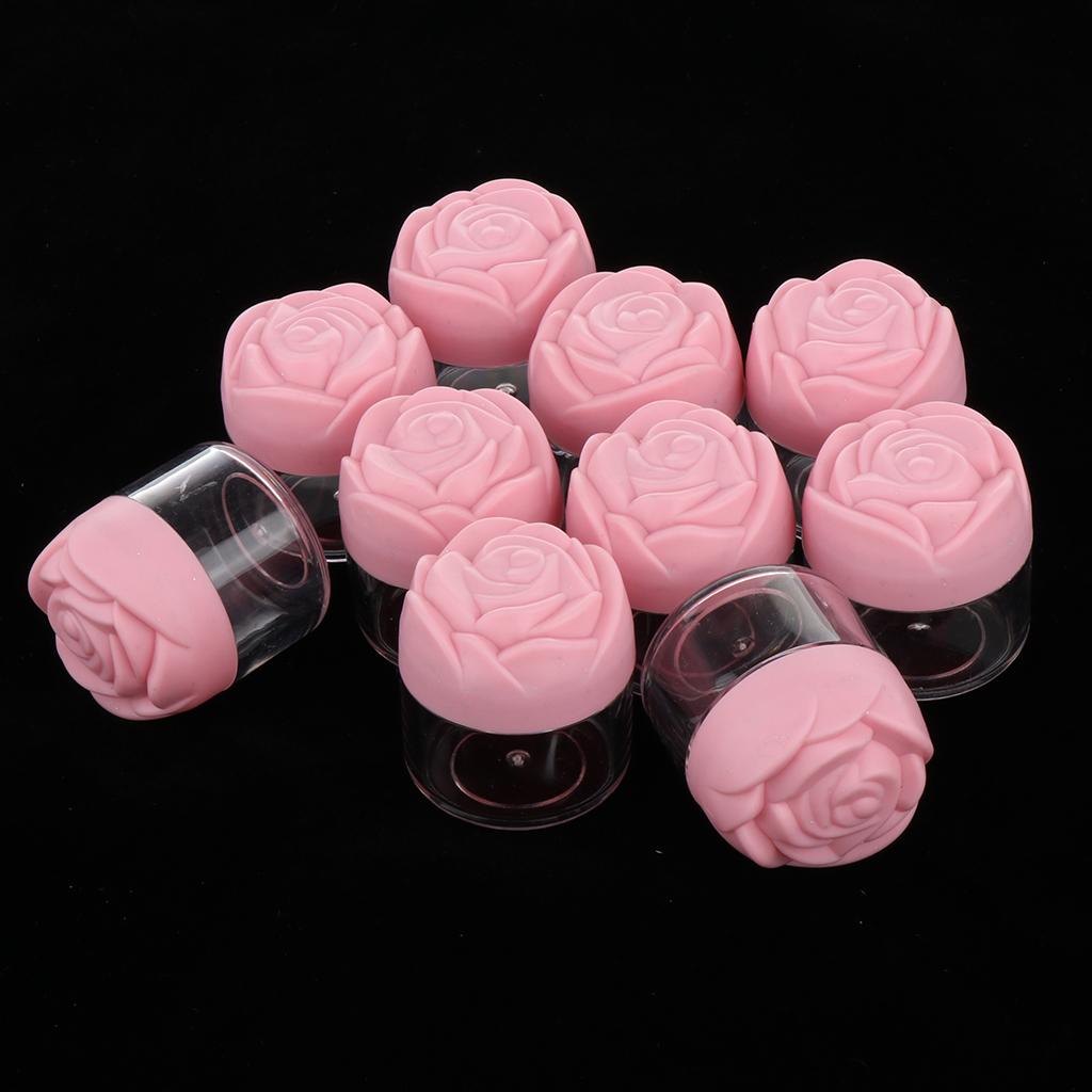 10pcs 20g Empty Plastic Makeup Cream Lotion Storage Cantainers Case Jar Pot