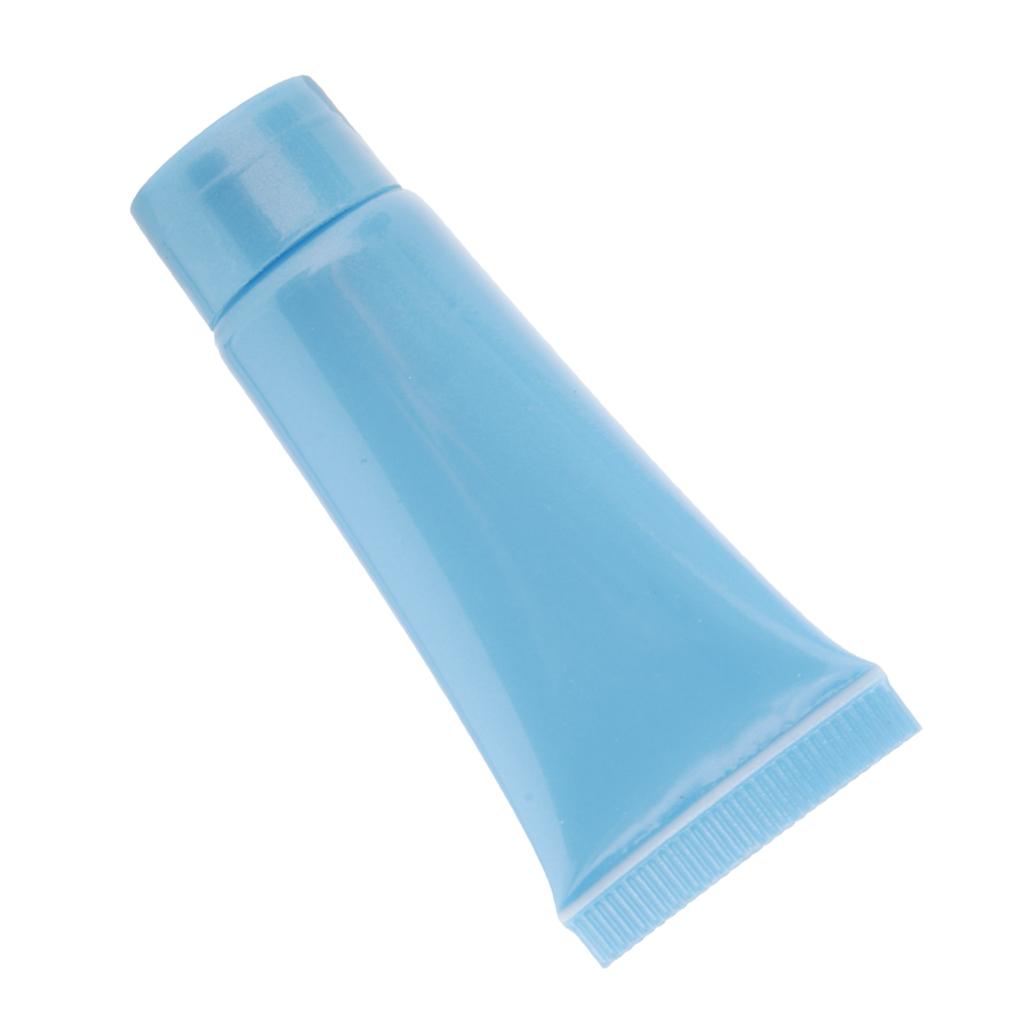 20x 10ml Empty Plastic Tubes Bottles for Body Lotion Cream Lip Gloss Blue