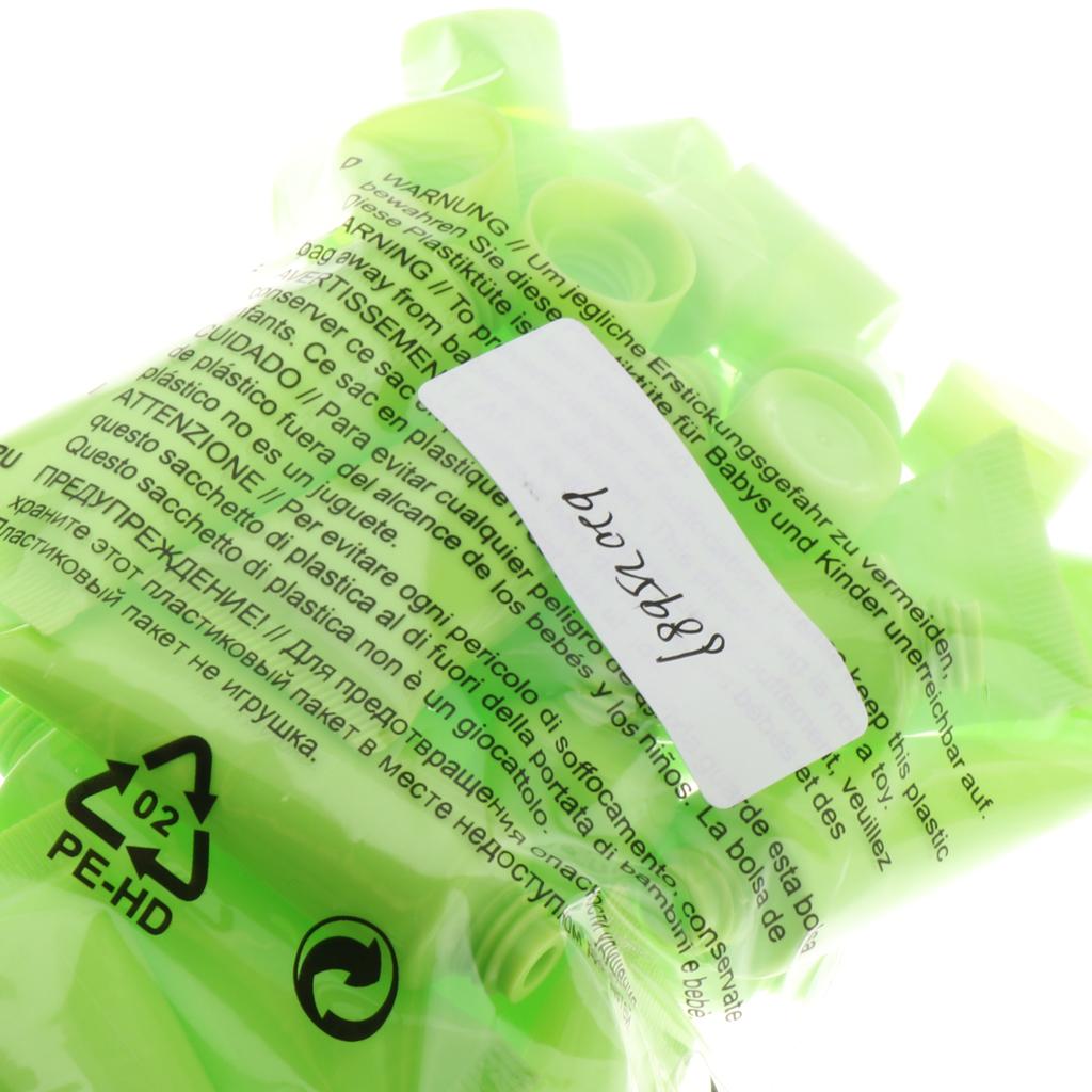 20x 10ml Empty Plastic Tubes Bottles for Body Lotion Cream Lip Gloss Green