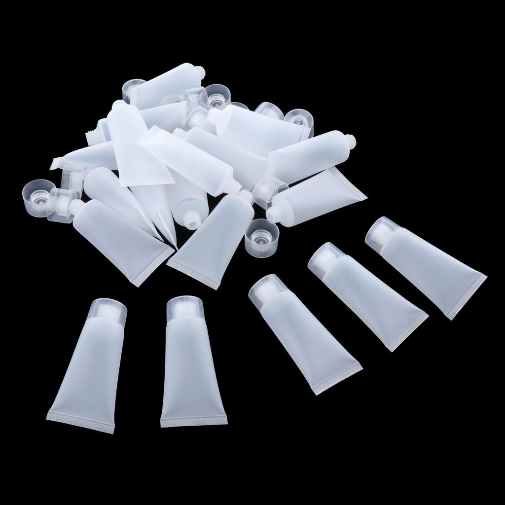 20x Empty  Squeeze Tube Vial Bottles for DIY Lotion 20ml