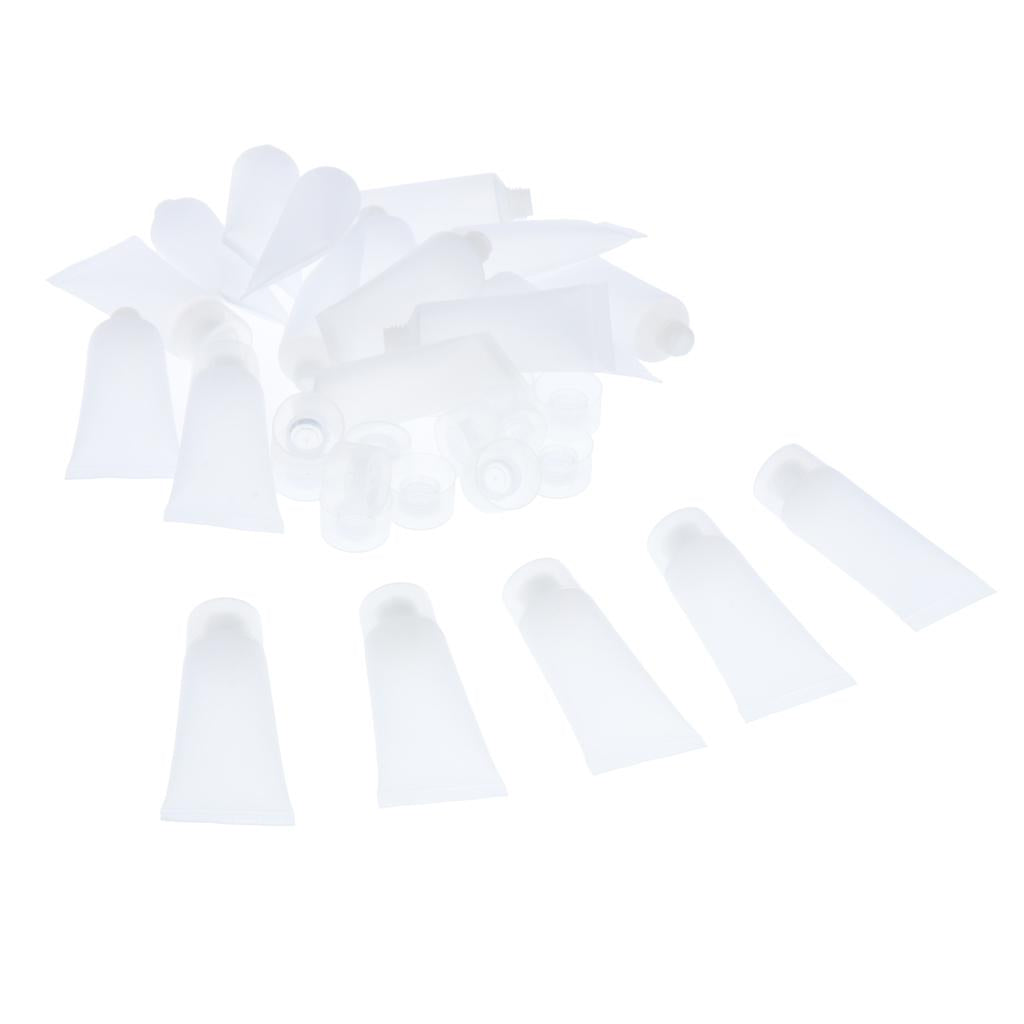 20x Empty  Squeeze Tube Vial Bottles for DIY Lotion 30ml