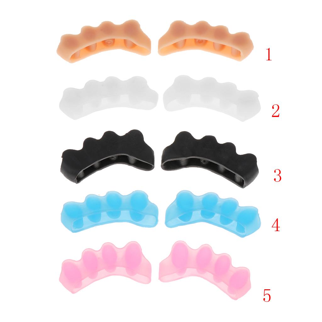 2x4 Holes Silicone Toe Separators Pain Relief Rubber Spacers Nail Polish Tools