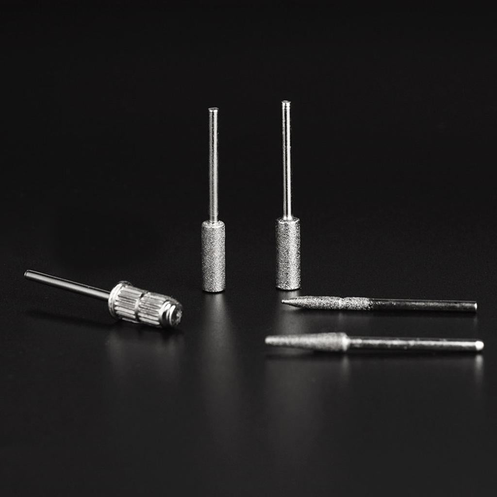 2x12pcs 3/32'' Nail Drill Bits Cuticle Clean Sanding Bands Mandrel Bit Set