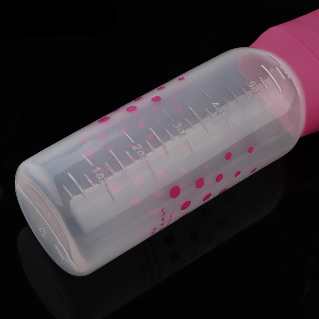 4x120ML Empty Hair Dye Dispensing Bottle Salon Hair Dyeing Applicator Pink
