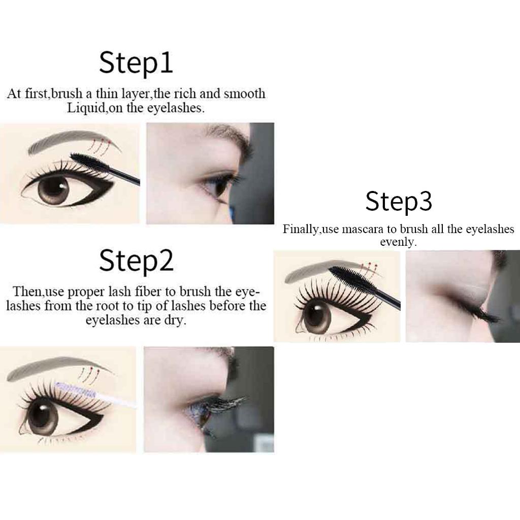 3x4D Black Waterproof No Clumping Eyelash Mascara Volumizing Makeup Mascara