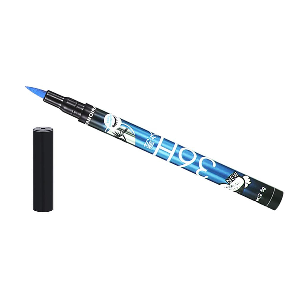 4xPrecision Liquid Eyeliner Pen Smudgeproof Waterproof Eye Liner Definer Blue