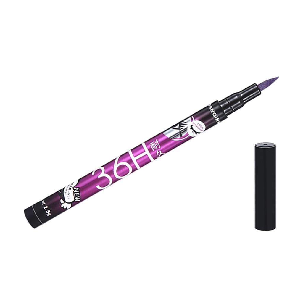 3xPrecision Liquid Eyeliner Pen Smudgeproof Waterproof Eye Liner Definer Purple