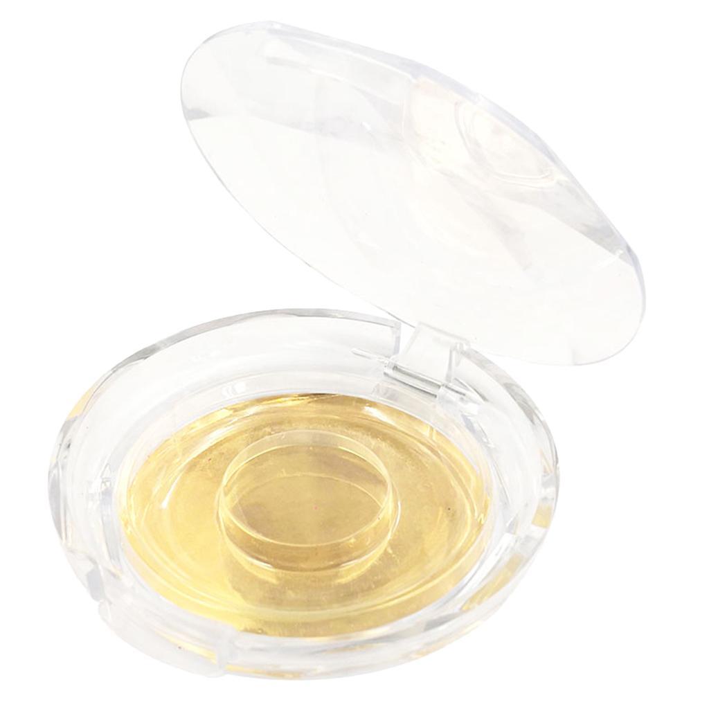 3xFalse Eyelashes Storage Case Box Plastic Eyelash Holder Container Golden 02